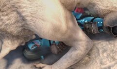 Aquarea Has Some Fun With A Werewolf