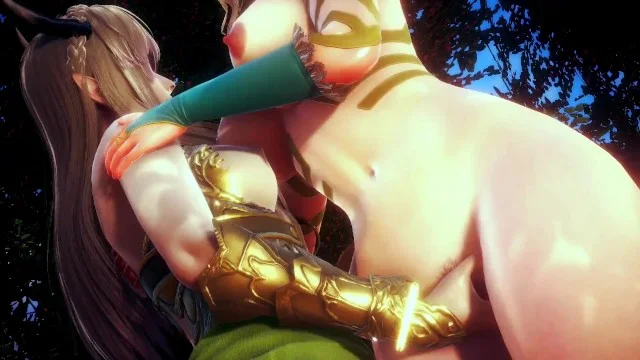 Forest Queen Porn - ELVEN WARRIOR MAKES LEGS OF THE QUEEN FOREST TREMBLE | 3D Hentai Porn Video