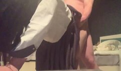 【中出し】JKコスプレ ガン突きバックでイきまくり♡おちんぽ大好き♡【個人撮影】