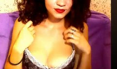 Russian babe showing tits