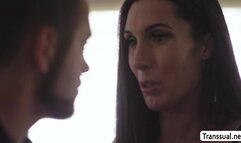 Stepson fucks the ass of her trans stepmom