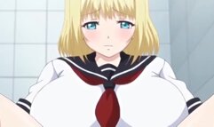 школьная давалка в юбке с удовольствием трахаться в туалете