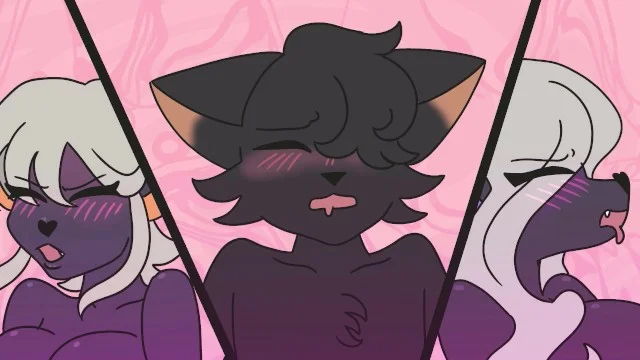 640px x 360px - Halloween Threesome (Furry Hentai Animation) Porn Video