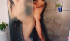 VIVID SHOWER FUCK - Blonde Girl with Perfect Tits is Cock Hungry for Her Best Friend