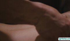 Busty masseuse ts fucks hunk technician