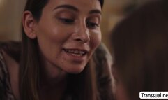 Bigtits TS fucks her horny stepdaughter