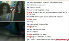 girls having fun with a stranger