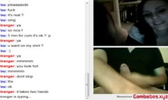 Cute girls make stranger cum