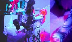 Neon Kitty Blows Spiderman Upside Down!