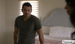 Beautiful TS barebacked by ex boyfriend