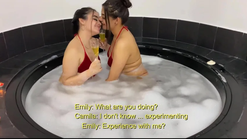 Beautiful Lesbian Dolls Camila And Emily Have Fun In The Jacuzzi Porn Video