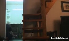 Horny Blonde Sexual Seduces Workman Homemade Spycam