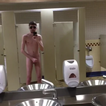 Public Bathroom - Jerking Off In A Public Bathroom Porn Video