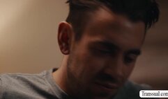 Gorgeous trans barebacked by stepbrother