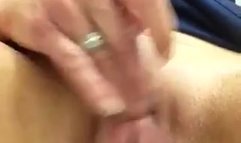 Squirting nurse in toilet at work