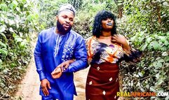 African Amateur Party Couple Sneaks Off For Outdoor Public BJ