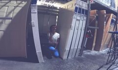 Submissive friend sucks me dry in Lowe's & Home Depot - Facial!