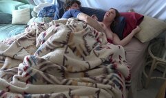 Stepson wakes up with stepmom in the bed and fucks the wrong hole