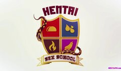 Stud Fucks Sexy Classmate on Stairs - 3D