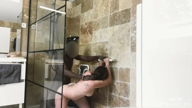 SEXTAPE In The Shower With The Big Ass Maid - BBC PAWG - Amateur Interracial  - WP Porn Video