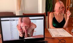 Chefen kneppede sekretæren under en samtale med en klient