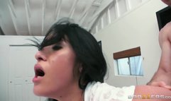 Asian vixen Jayden Lee drilled deep doggy style