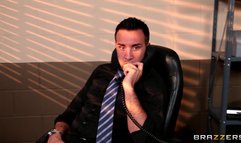 Fast food blonde bimbo Rikki Six gets tits licked