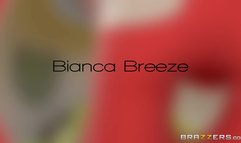 Tiny tits MILF Bianca Breeze gives deepthroat blowjob
