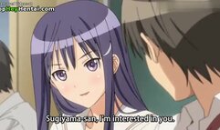 Hentai teen gets huge cumshot on her feet in tights