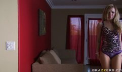 Blonde slut Jazy Berlin sucks off officer Johnny Sins