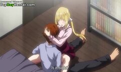 Hentai busty teen asks her friend to have sex