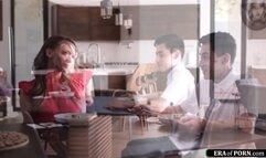 Stepmom teaches manners to stepson w sex