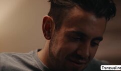 Shemale Natalie Stone lets her stepbrother bang her ass