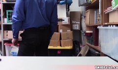 Beautiful Arab shoplifter chick fucked