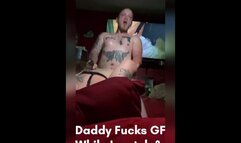 Daddy fucks gf while wife watches, records & squirts!! Full video on OF