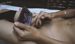 She watching porn , masturbate during periods , periods creampie - hunter Asia