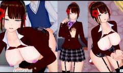 [Hentai Game Koikatsu!] Big tits schoolgirl “reika”  is rubbed with her boobs. And sex. (Anime 3DCG