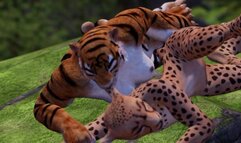 Kat fanger FURRY porno af lesbiske