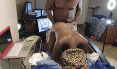 Creampie Gangbang Shoving DIcks in Tia Hot Pussy Amateur African American Milf