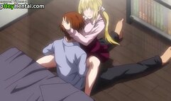 Hentai sexy busty girlfriend gets creampie