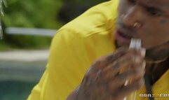 2 Squirting Wives Seduce the Pool Guy