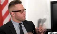 Principal fucks his ebony student and analed TS teacher