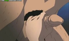 Hentai cute maid fucked in rough group sex