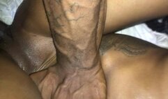 Ebony Squirt and running from dick