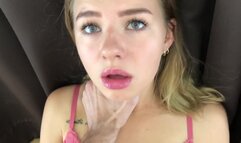 Teen has an intense orgasm with thick cum creampie