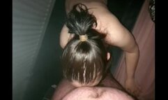 Step mom please on her knees sucking step son cock