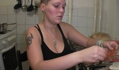 Horny blonde gets off with her fingers and a toy