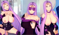 [Hentai Game Koikatsu! ]Have sex with Fate Big tits Medusa.3DCG Erotic Anime Video.