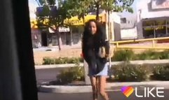 Ebony hot girl showing her self