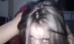 Krista bond sucking a little Texas cock